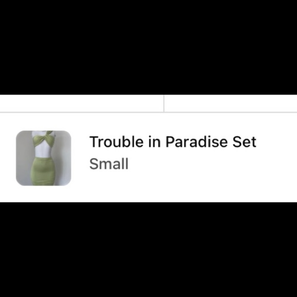 Trouble in paradise set